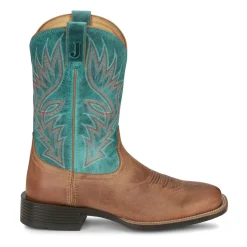 Zeke Wide Square Toe Cowboy Boots