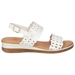Zoe-Italy Cut Out Slingback Wedge Sandals