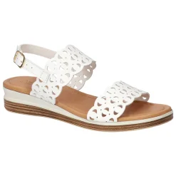 Zoe-Italy Cut Out Slingback Wedge Sandals