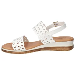 Zoe-Italy Cut Out Slingback Wedge Sandals