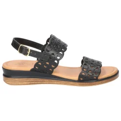Zoe-Italy Cut Out Slingback Wedge Sandals