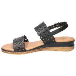 Zoe-Italy Cut Out Slingback Wedge Sandals