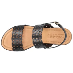 Zoe-Italy Cut Out Slingback Wedge Sandals