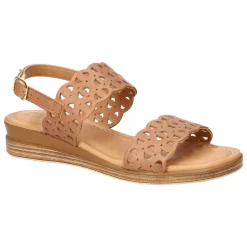 Zoe-Italy Cut Out Slingback Wedge Sandals