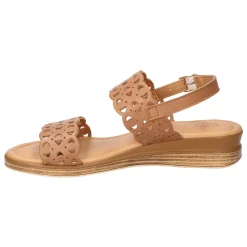 Zoe-Italy Cut Out Slingback Wedge Sandals