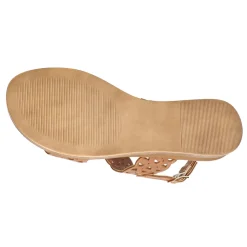 Zoe-Italy Cut Out Slingback Wedge Sandals