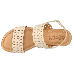 Zoe-Italy Cut Out Slingback Wedge Sandals