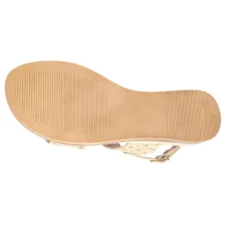 Zoe-Italy Cut Out Slingback Wedge Sandals