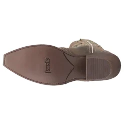 Zuri Leather Floral Embroidered Snip Toe Cowboy Boots